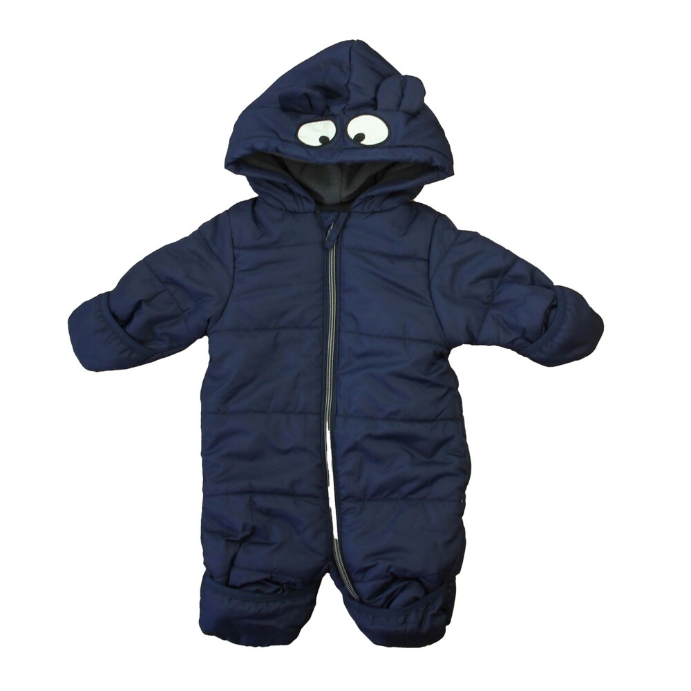 Wippette Kids Boys Navy Snowsuit size: 0-3 Months